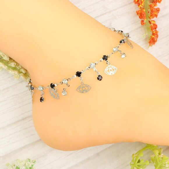 "Handmade Anklet – Elegant & Delicate Jewelry for Women | UNVRC1217 - Picture 6 of 10